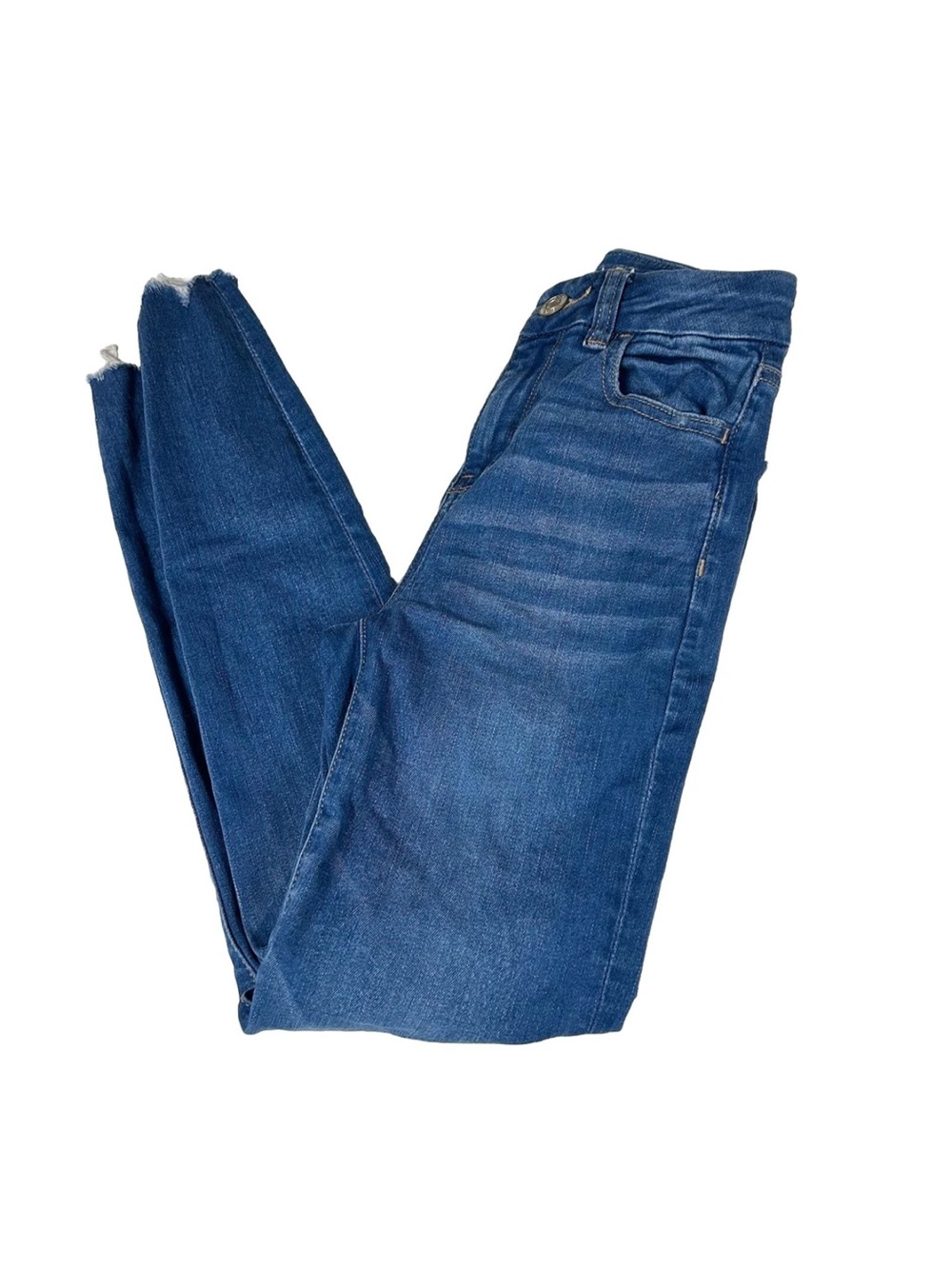 American Eagle Women’s Jeans Size 000 SHORT Curvy Hi Rise Jegging Blue #3514
